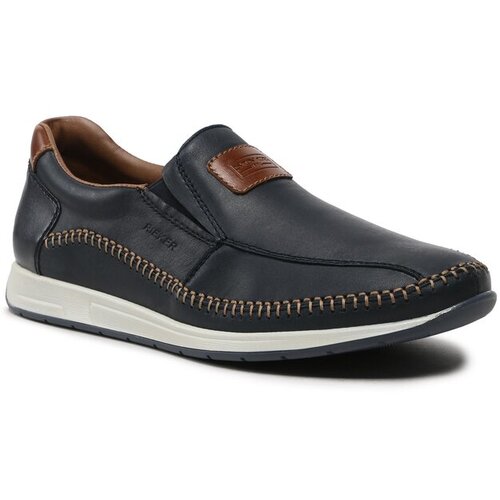 Rieker Slip On cipele tamno plava / smeđa Cene