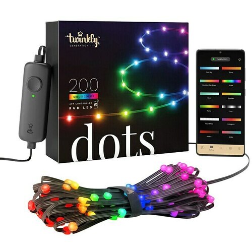 TWINKLY LED trak Dots (RGB, 10 m, črn) Cene