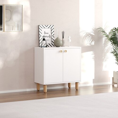 Hanah home lina - white white multi purpose cabinet Cene