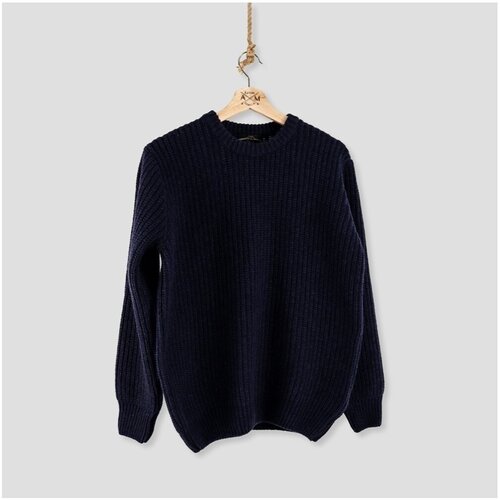 Armazém Das Malhas Puloverji ARMAZÉM DAS MALHAS Chunky Knit - Navy Modra Cene