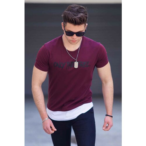 Madmext T-Shirt - Burgundy - Regular fit Slike