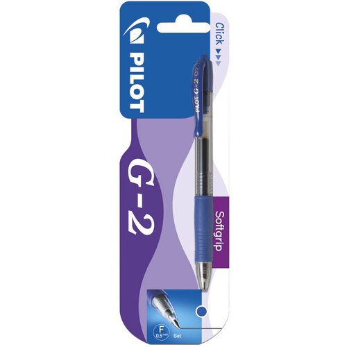 Roler gel grip 0,5mm g2 pilot bl-g2-5 modra blister Slike