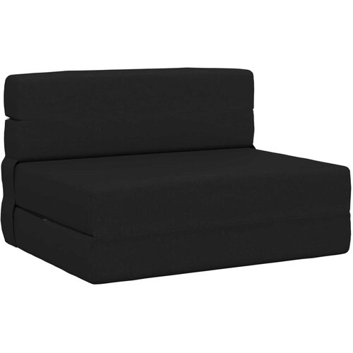  Preklopni madrac za sofu Crna 70 x 80 x 60 cm Tkanina Cijene