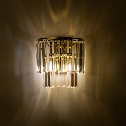  Brilagi - LED kristalna zidna lampa MOZART 2xE14/40W/230V zlatna Slike
