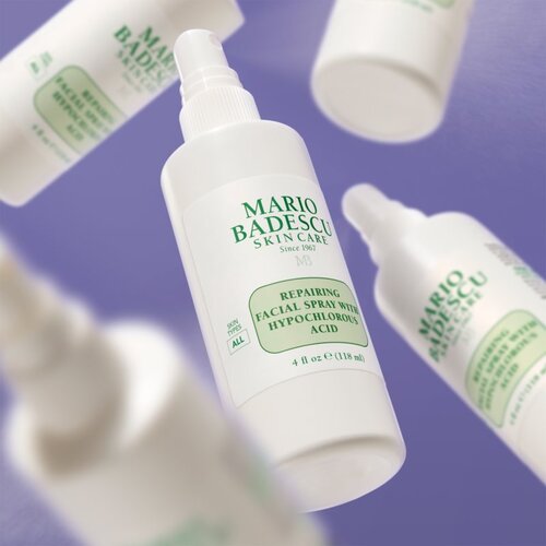 Mario Badescu Repairing Facial Spray With Hypochlorous Acid obnovitveno pr&amp;scaron;ilo za obraz za pomiritev kože 118 ml Slike