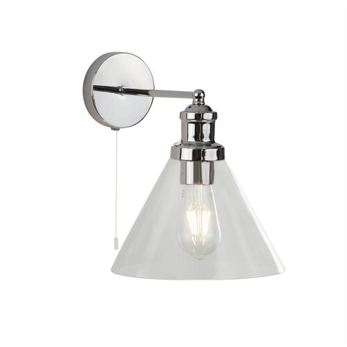 Searchlight Pyramid 1 stenska svetilka, krom, stekleno senčilo, E27, (22100561) Cene