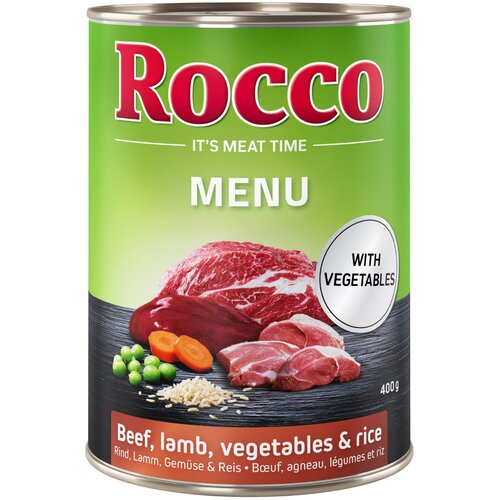Rocco Varčno pakiranje Menu 24 x 400 g - Govedina z jagnjetino Cene