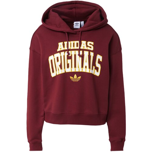 Adidas Sweater majica žuta / zlatno žuta / boja vina / bijela Slike