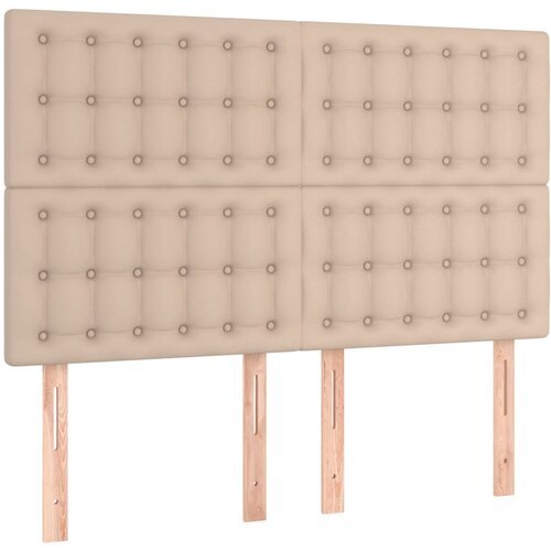 Maison Chic Posteljno vzglavje - Vzglavna omarica 4 kosa kapučino 72x5x78/88 cm umetno usnje, (22076995) Slike