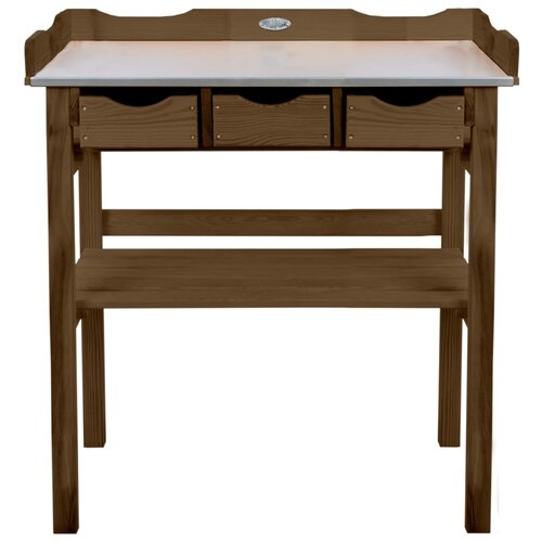 Esschert Design Miza za presajanje s predali rjava Cene
