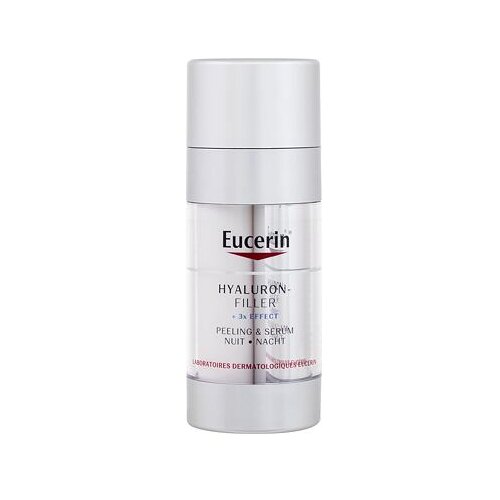Eucerin Hyaluron-Filler + 3x Effect Night Peeling &amp;amp; Serum serum za obraz 30 ml za ženske Slike