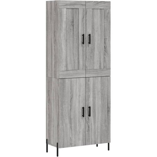 Maison Chic Visoka Komoda - Predalnik siva sonoma 69,5x34x180 cm inženirski les, (21721431) Cene