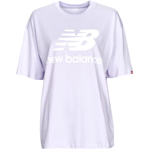 New Balance Majice s kratkimi rokavi Core essentials Vijolična