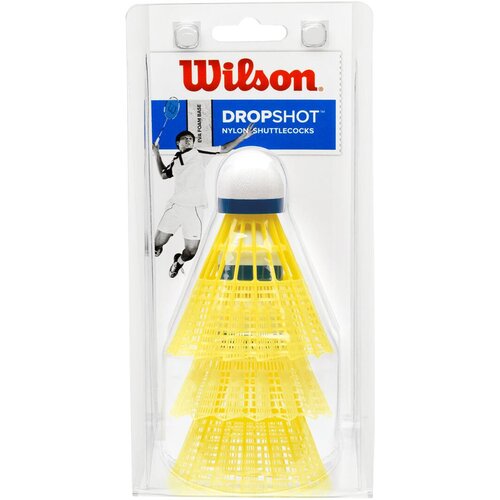 Wilson dropshot 3 clamshel, loptica za badminton najlon, žuta WRT6048YE Cene