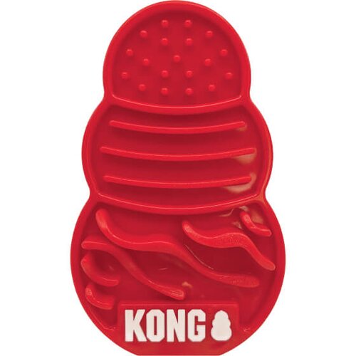 Kong lizalna podloga za pribolj&amp;scaron;ke licks l, rdeča - 17,8 x 10,8 cm Slike