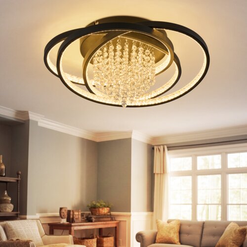 Nettlife LED stropna svetilka: 50 cm svetilka za dnevno sobo, 40 W zatemnljiva kuhinjska svetilka, (5000491374) Slike