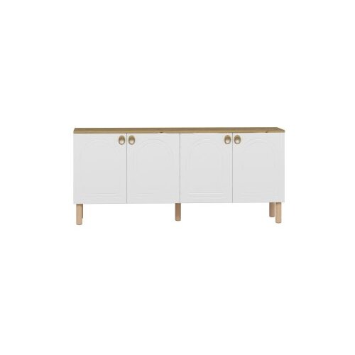 Hanah home konzolno ogledalo Lotus, 180x81x45 cm, bijela Slike