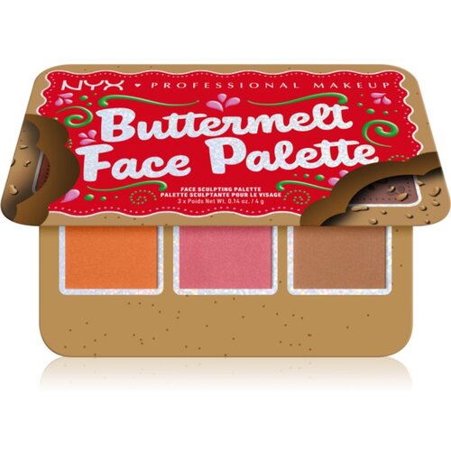 NYX Professional Makeup Holiday Buttermelt paleta za lica odtenek Light/Medium 3x4 g Cene