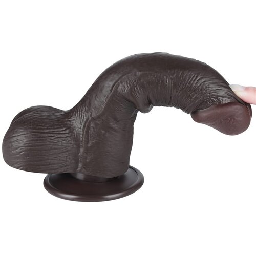 Lovetoy 2024 Dildo Lovetoy Sliding Skin Dual Layer Iii Black 7,5&amp;#039;&amp;#039; Slike