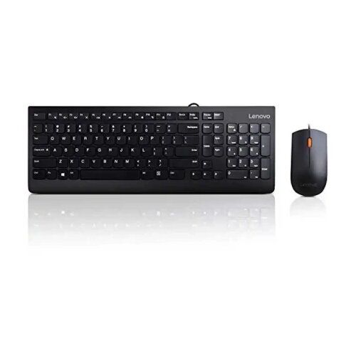 Lenovo tastatura + miš 300 us crna Cene