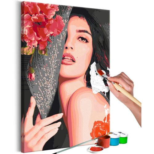  Slika za samostalno slikanje - Woman With Hat 40x60 Cijene