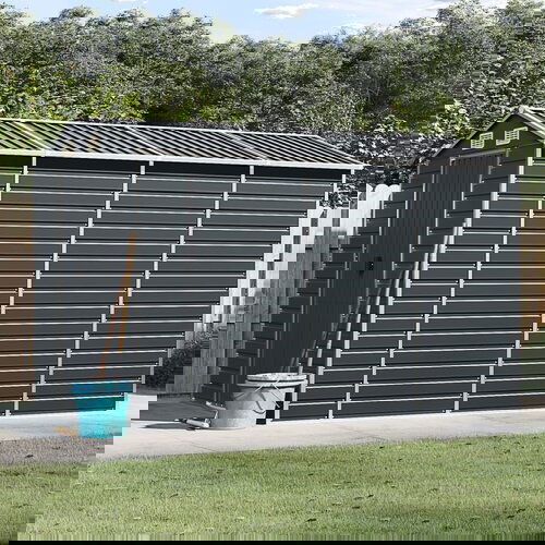 VidaXL Vrtna lopa antracit 191x300x198 cm pocinkano jeklo Slike