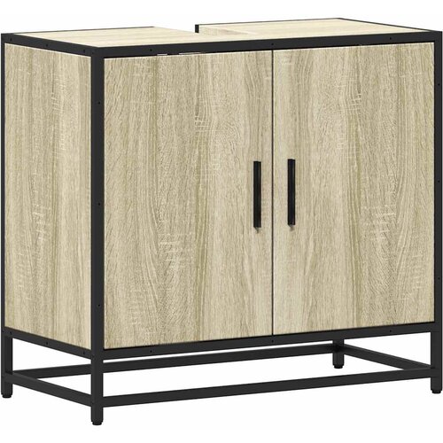 Maison Chic Kopalniška omarica za umivalnik - Umivalniška omarica sonoma 65x33x60 cm inž. les, (21758857) Cene