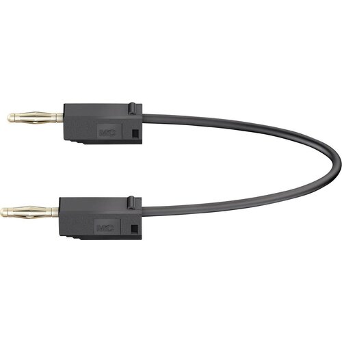 Stäubli Merilni kabel (lamelni vtič 2 mm - lamelni vtič 2 mm) 0.45 m črne barve MultiContact LK205, (20422716) Cene