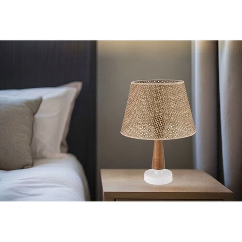 Opviq 302 Hazeran - Camel, Brown, White CamelBrown White Table Lamp Slike