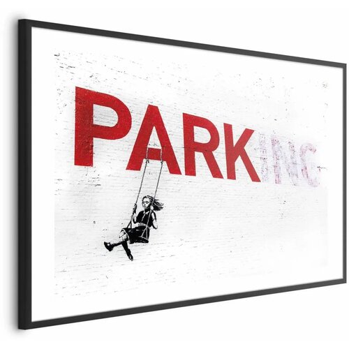  Plakat - Park-ing 30x21 Crni okvir s margom Cene
