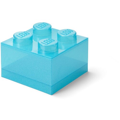 Lego kutija za odlaganje sa poklopcem (4): Svetlucavo svetlo plava ( 40090802 ) Slike