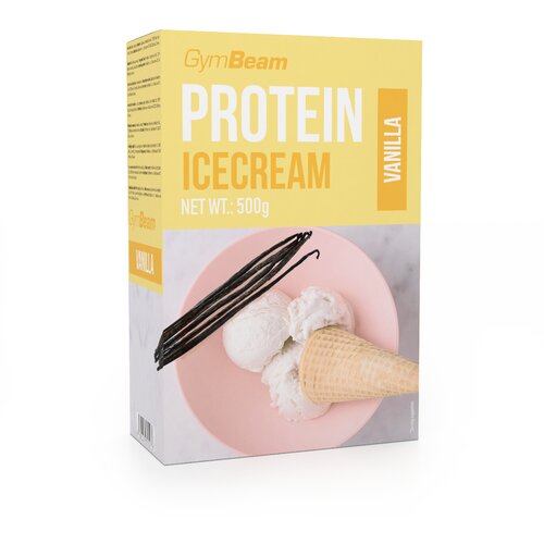 GymBeam proteinski sladoled 500 g vanila Slike