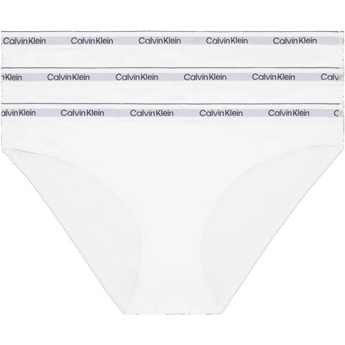 Calvin Klein Jeans Hlačke 3 PACK (LOW-RISE) 000QD5207E Bela Slike