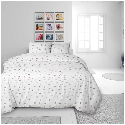 Svilanit posteljnina Grey Dots, 140x200