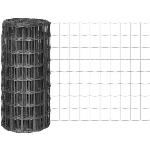 Euro ograda 25 x 0,8 m čelična siva