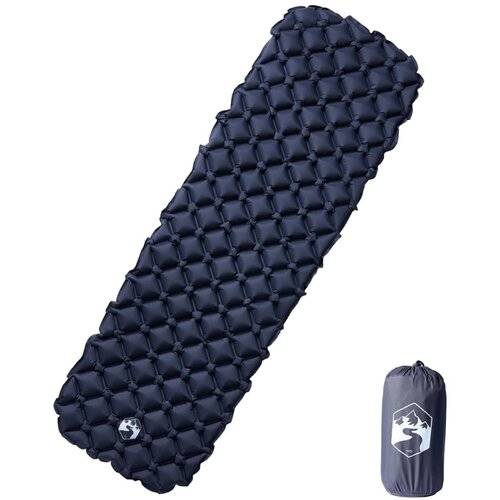 VidaXL Madrac na napuhavanje za kampiranje 1 osoba sivi 190x58x6 cm Slike