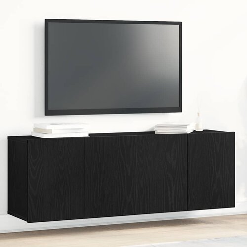TV ormarići 2 kom. crni hrast 120x30x41 cm inženjerski drvo Cene