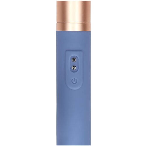 Loveline Travel - punjivi vibrator s držačem lubrikanta (pastelno plava) Slike