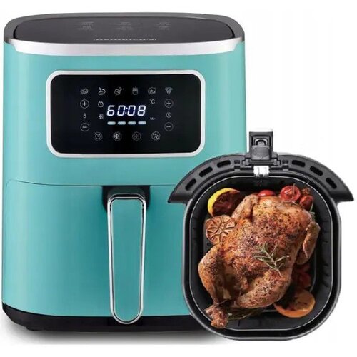  Heinrich HFR 8216 Friteza na Vrući Zrak 5 L &amp;ndash; 1450 W, 6 Programa, Zelena Slike
