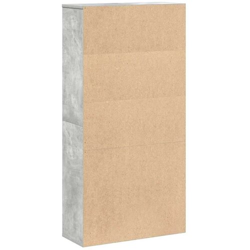 VidaXL Regal za knjige siva boja betona 60x24x120 cm konstruirano drvo Slike