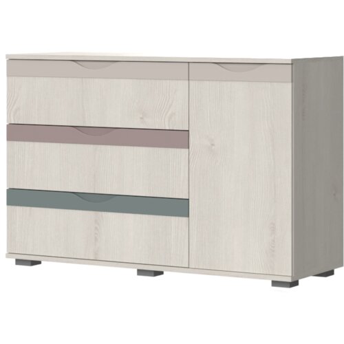 Jela Jagodina komoda JOY-K13 - kolekcija Joy - Polarni bor/Joy - 126x84x44 cm Cene
