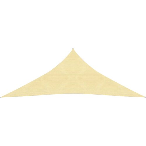 VidaXL Senčno Jadro HDPE Trikotno 3.6x3.6x3.6 m Bež Slike