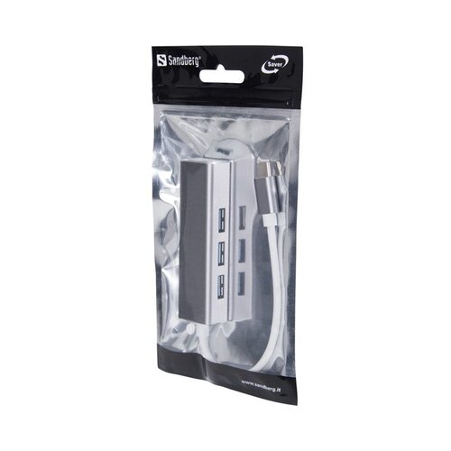  Hub - USB-C do 4 x USB 3.0 Hub SAVER (USB-C vhod; 4xUSB3.0 izhod) Cene