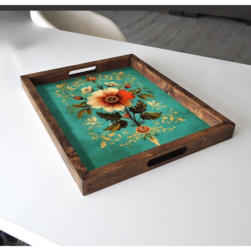 Aberto Design Poslužavnik REF011 48 x 38 x 4 cm, Šareni Cene