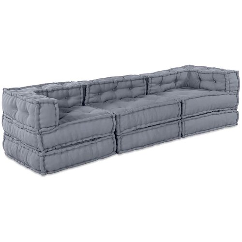  Modularna sofa 3 pcs Siva Tkanina Slike