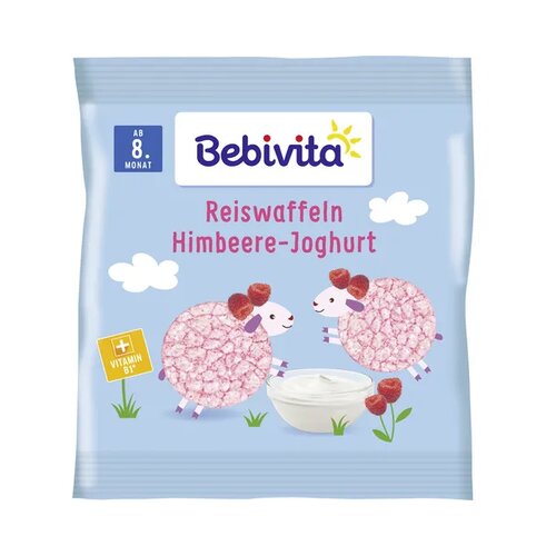 Bebivita Riževi vaflji z malinovim jogurtom Cene