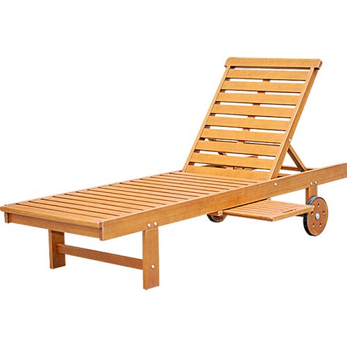 SUNFUN Ležalnik Sunfun Diana (190 x 65 x 33 cm, evkaliptus, rjava) Cene
