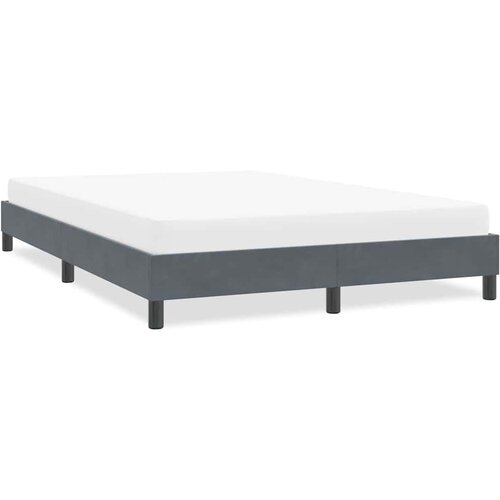 vidaXL posteljni okvir brez vzmetnice temno siva 160x210 cm žamet Cene