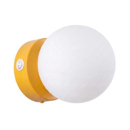 Sollux Lighting Stenska svetilka YOLI 1 rumena s stikalom, (5000352011) Cene