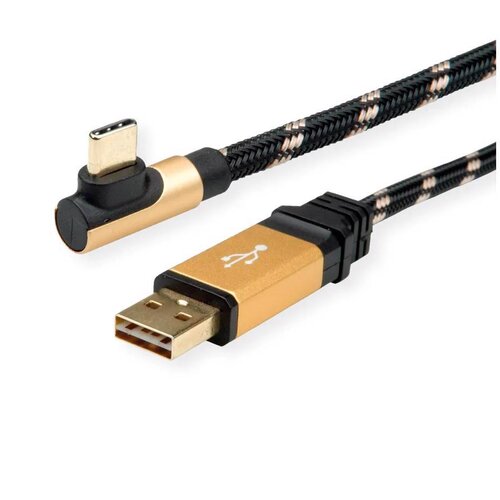Secomp Roline Gold USB2.0 Reversibile type C - A, pod uglom 90, M/M 3.0m Cene